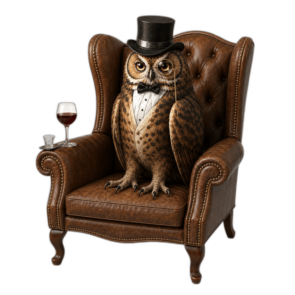 Sir Percival Hootington, an owl