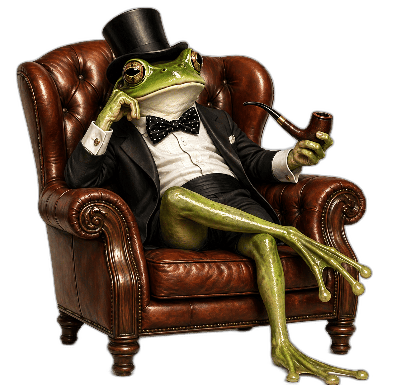 Professor Edmund Ribbington, a frog