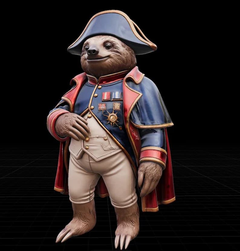 Printable Classy Sloth