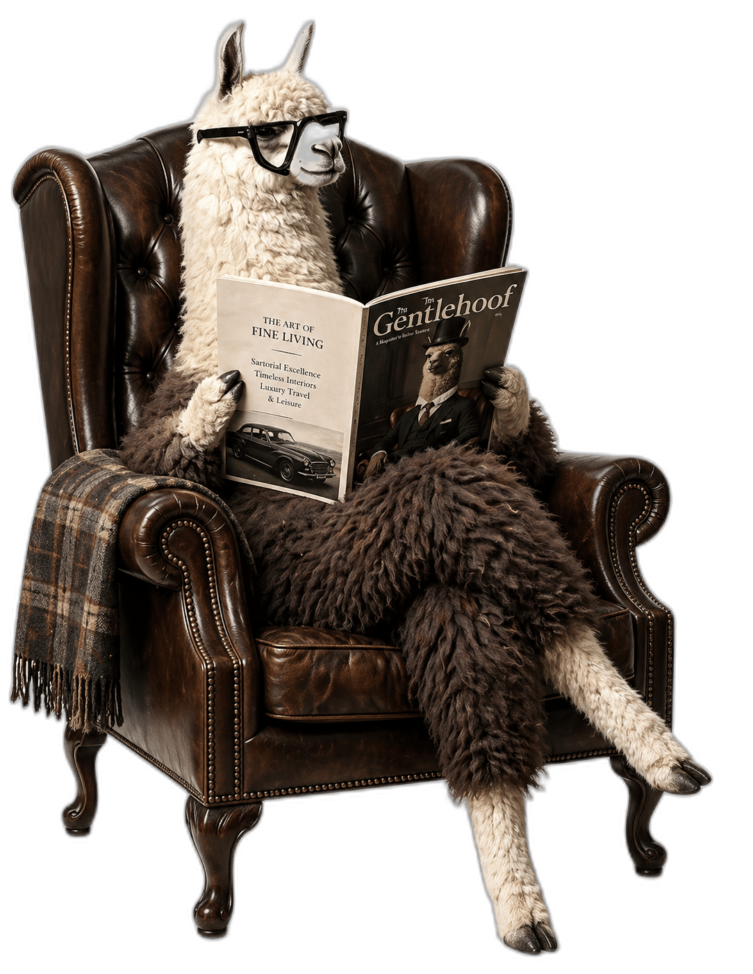 Lady Amelia Woolcombe, a llama