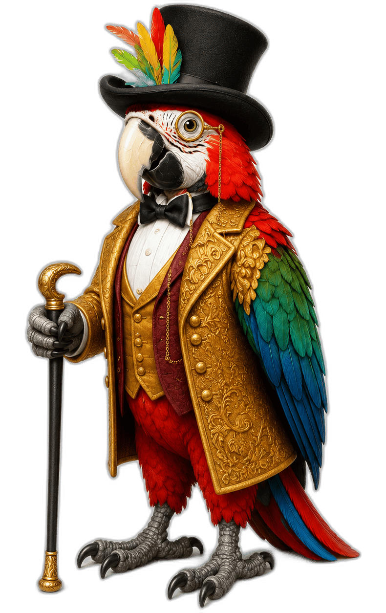Lord Aurelius Plumecrest, a parrot