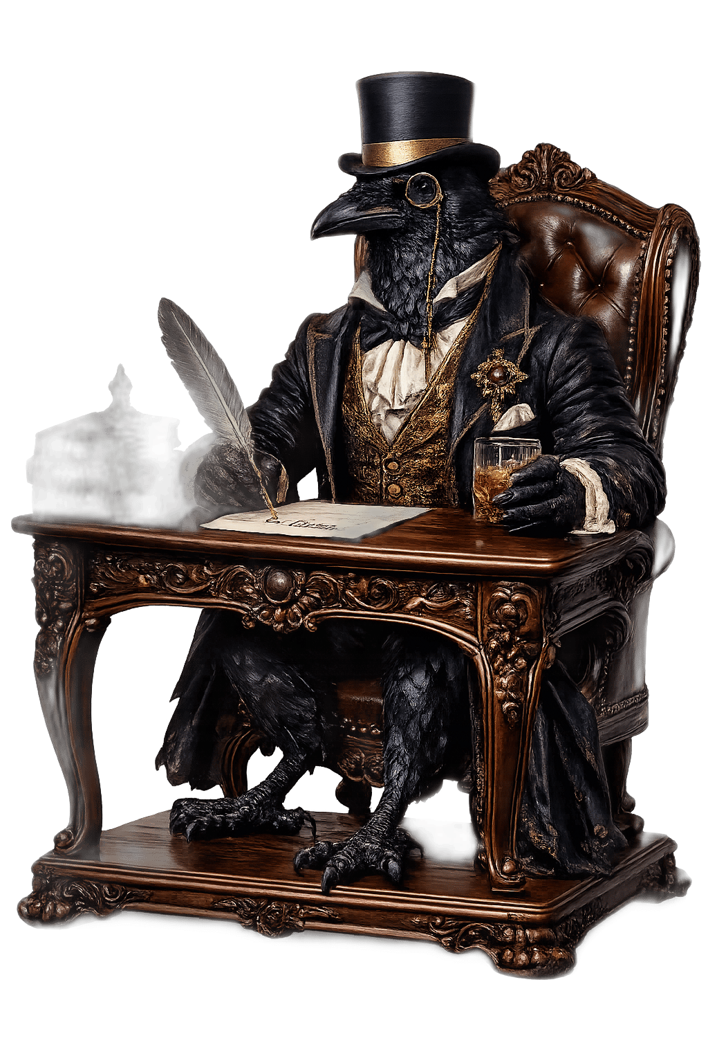 Lord Edgar Blackquill, a raven
