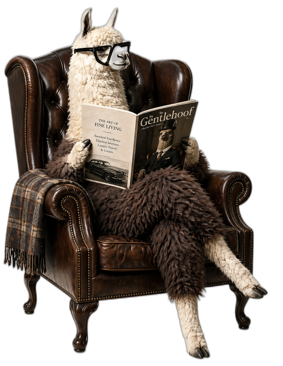 Lady Amelia Woolcombe, a llama
