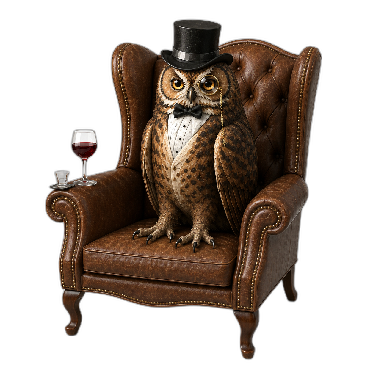 Sir Percival Hootington, an owl